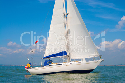 Sailing Boat Yacht at Sea