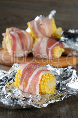 corn wrapped in bacon