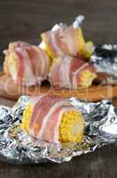 corn wrapped in bacon