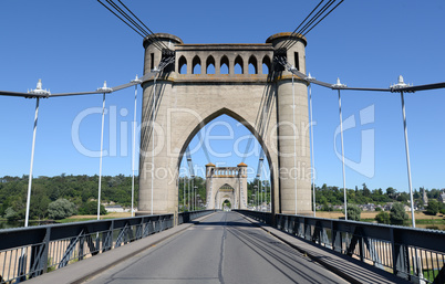 Brücke bei Langeais, Frankreich