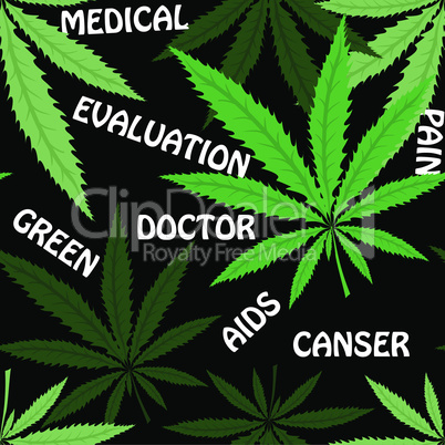 Cannabis leafs on blur rastafarian background.Seamless background pattern vector
