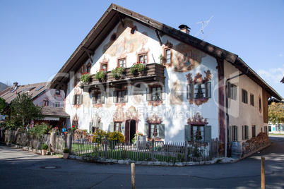 House facade painting of Oberammergau