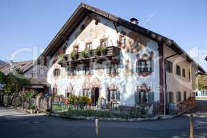 House facade painting of Oberammergau