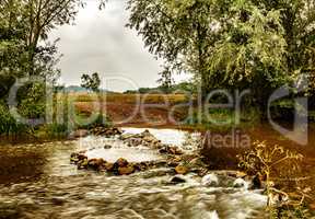 Driveway through the stream