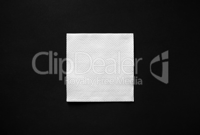 Blank paper napkin