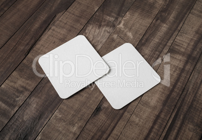 White beer coasters