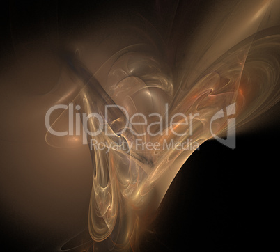 image of one Digital Fractal on Black Color image of one Digital Fractal on Black Color