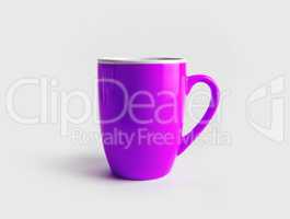 Purple tea cup