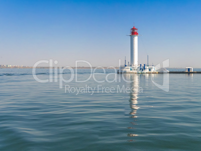 Vorontsov Lighthouse in the Port of Odessa, Ukraine