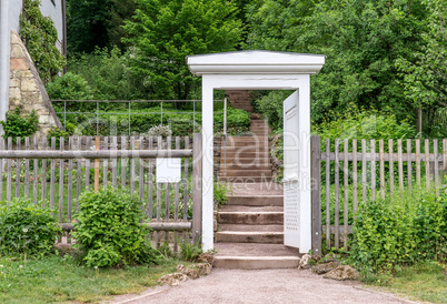 Garden door to Goethe's garden house
