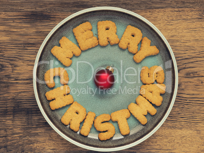 Merry Christmas with cookies