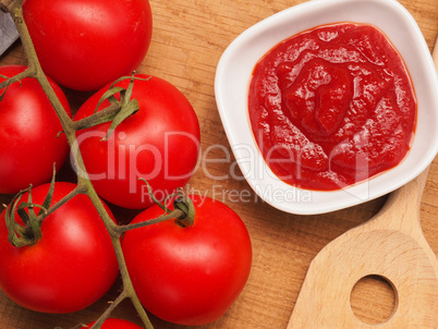 Tasty organic tomato sauce