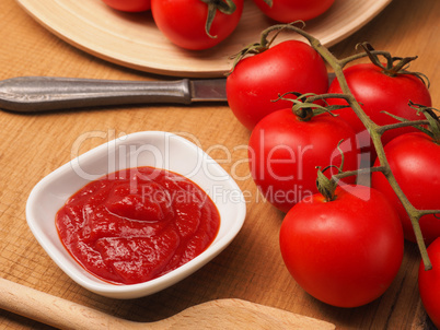 Tasty organic tomato sauce