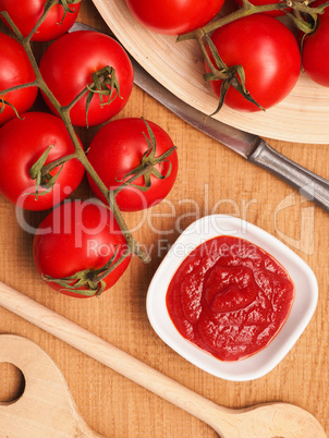 Tasty organic tomato sauce