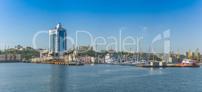 Coast of Odessa panoramic view