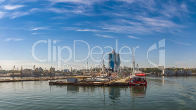 Coast of Odessa panoramic view