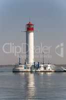 Vorontsov Lighthouse in the Port of Odessa, Ukraine