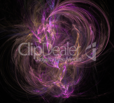 image of one Digital Fractal on Black Color image of one Digital Fractal on Black Color