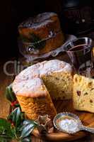 a delicious genuine Italian mum Christmas panettone