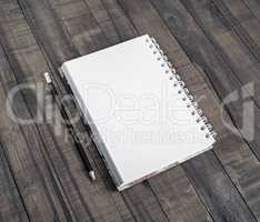 Notepad and pencil