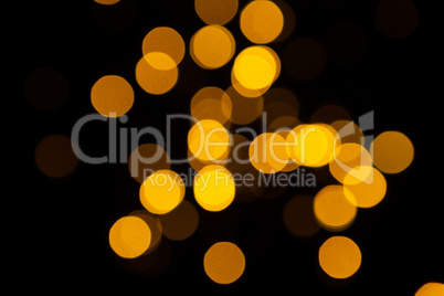 Christmas yellow circle lights