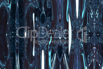 Fantastic blue shining space. Abstract blue background.