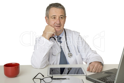 Doctor at the desk