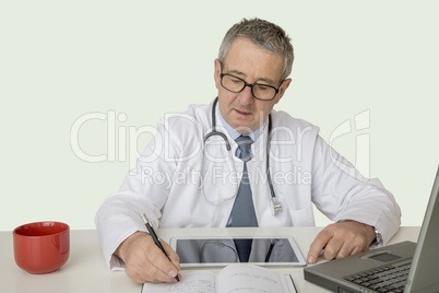 Doctor at the desk