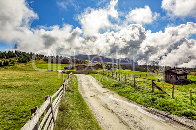 Hiking landscape in South Tyrol