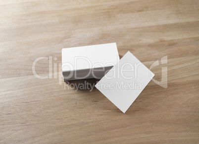 Blank business cards