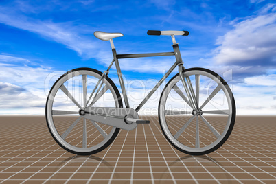 Modern bicycle, 3d illustration