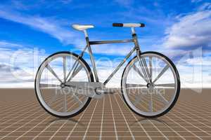 Modern bicycle, 3d illustration