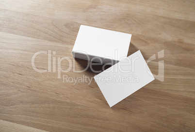 White business cards