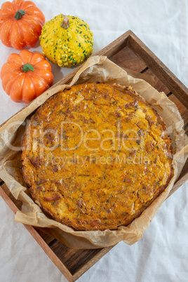 Herbstliche Kürbis Quiche