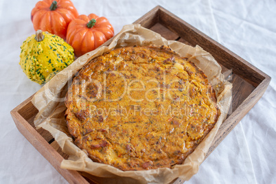 Herbstliche Kürbis Quiche