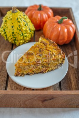 Herbstliche Kürbis Quiche