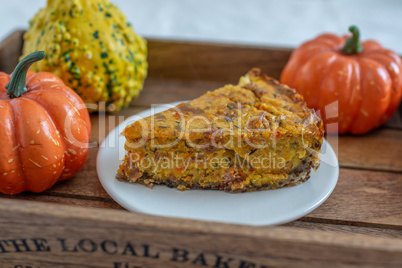 Herbstliche Kürbis Quiche