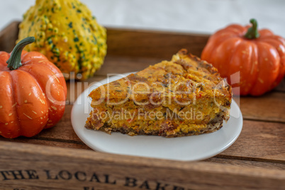 Herbstliche Kürbis Quiche