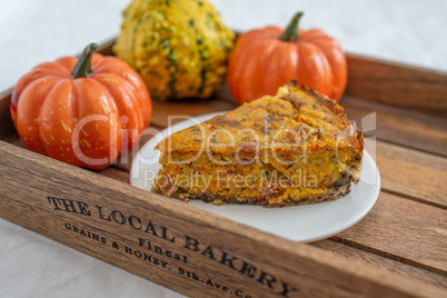 Herbstliche Kürbis Quiche