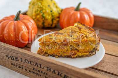 Herbstliche Kürbis Quiche