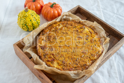 Herbstliche Kürbis Quiche