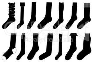 Set of different socks