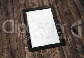 Blank photo frame