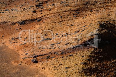 Felsen am Roque de los Muchachos, La Palma