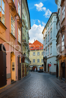 Old street of Prague
