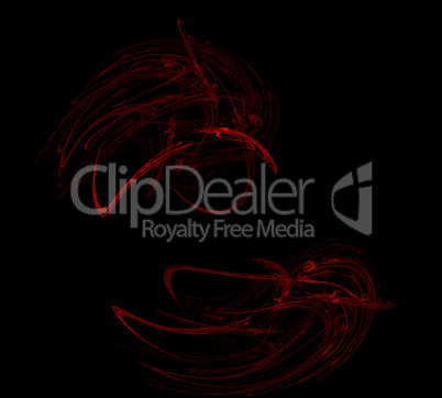 image of one Digital Fractal on Black Color image of one Digital Fractal on Black Color