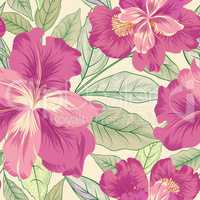 Floral seamless pattern.  Flower background. Flourish nature gar