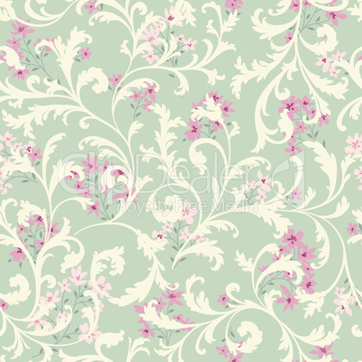 Floral seamless pattern.  Flower background. Flourish garden tex