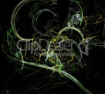 image of one Digital Fractal on Black Color image of one Digital Fractal on Black Color