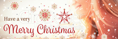 Composite image of christmas card